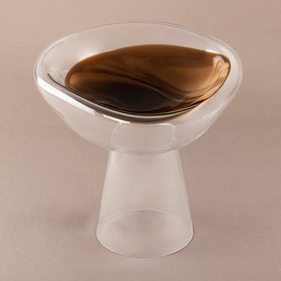 ستاند تقديم زجاج - بني