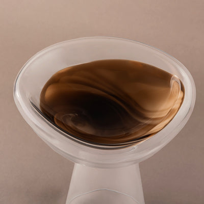 ستاند تقديم زجاج - بني