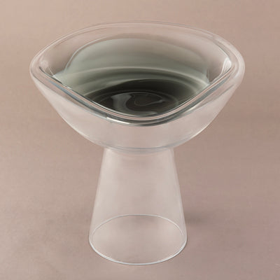 ستاند تقديم زجاج - رمادي 