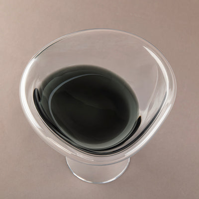 Glass Serving Stand - Grey