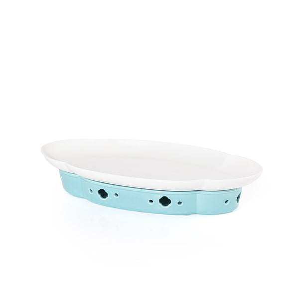 CERAMIC PLATE WITH STOVE STAND