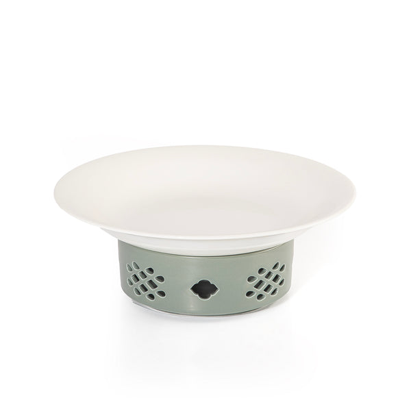 CERAMIC PLATE WITH STOVE STAND