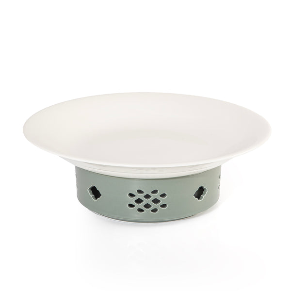 CERAMIC PLATE WITH STOVE STAND
