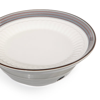 طبق سيراميك مع حامل موقد