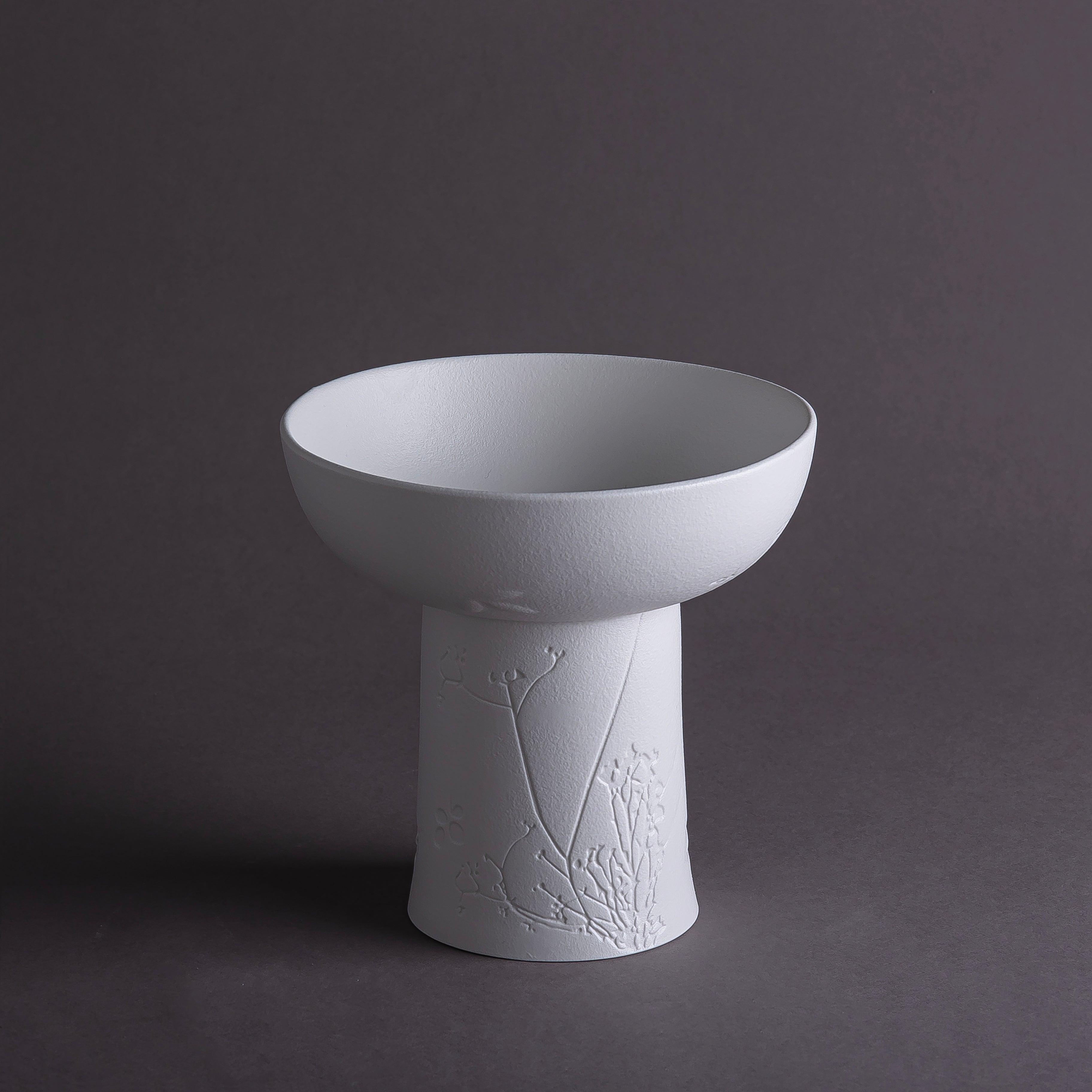 Mat White Ceramic Stand