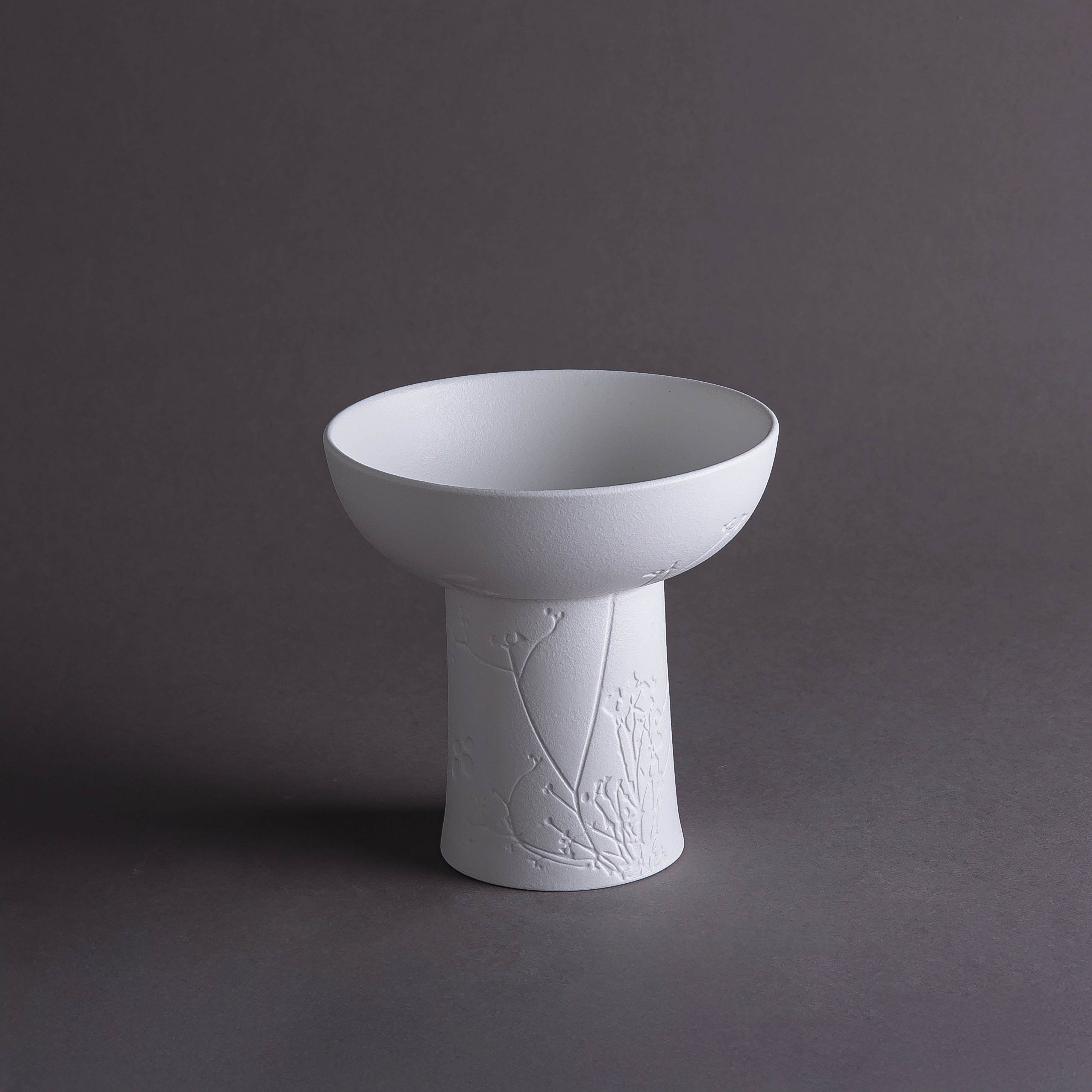 Mat White Ceramic Stand