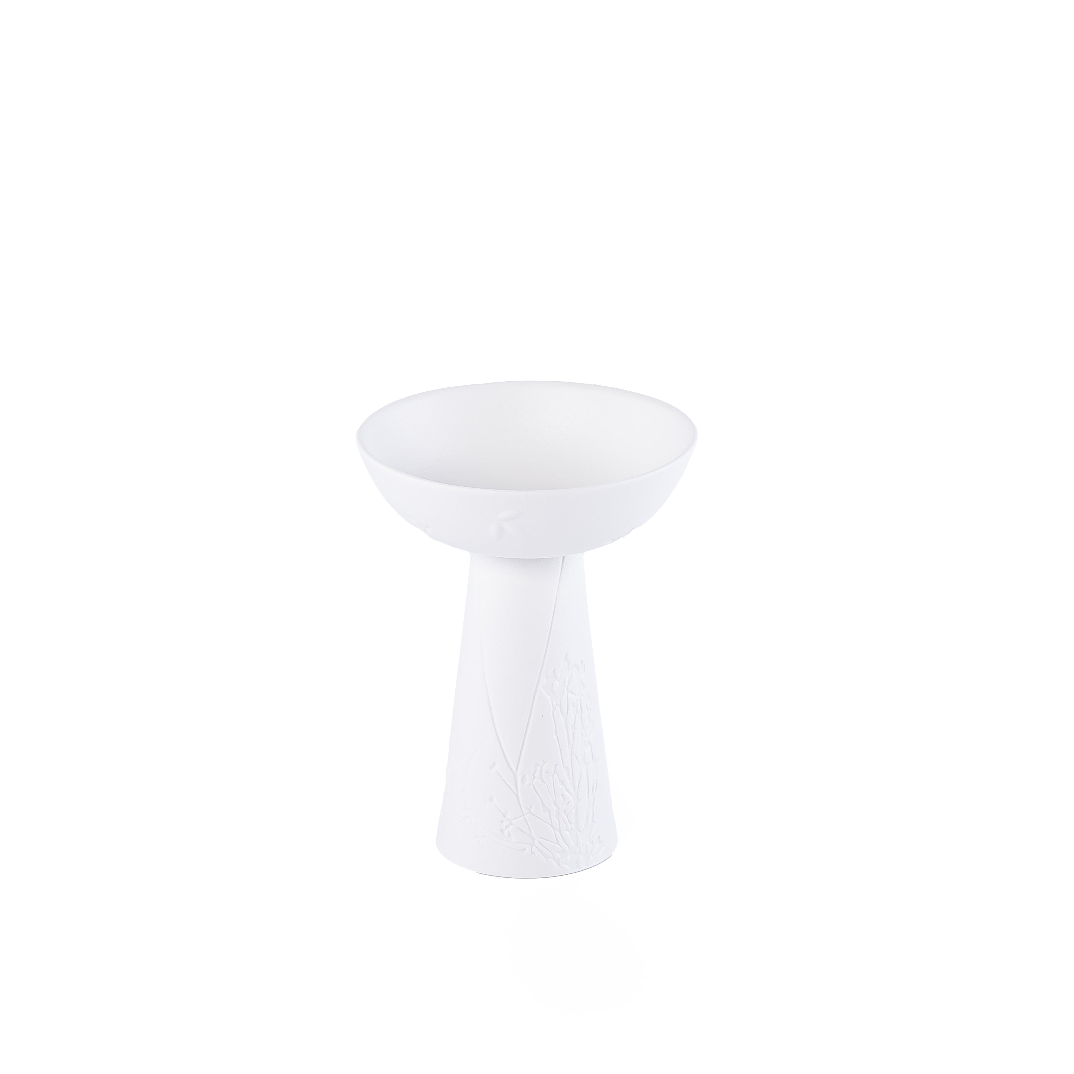 Mat White Ceramic Stand