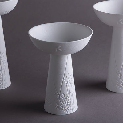 طقم مكون من 3 ستاند سيراميك مع بوكس هدايا - أبيض 