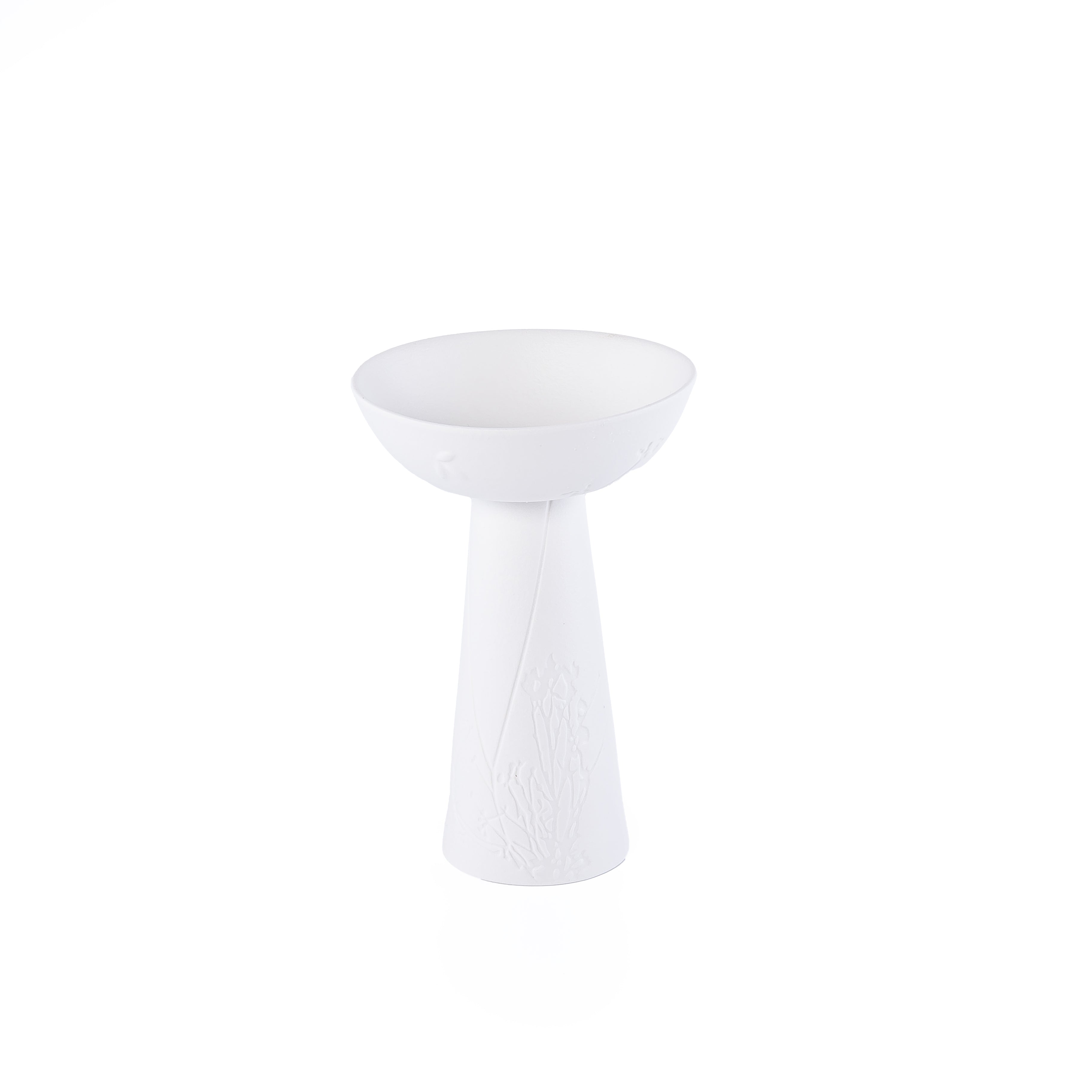 Mat White Ceramic Stand