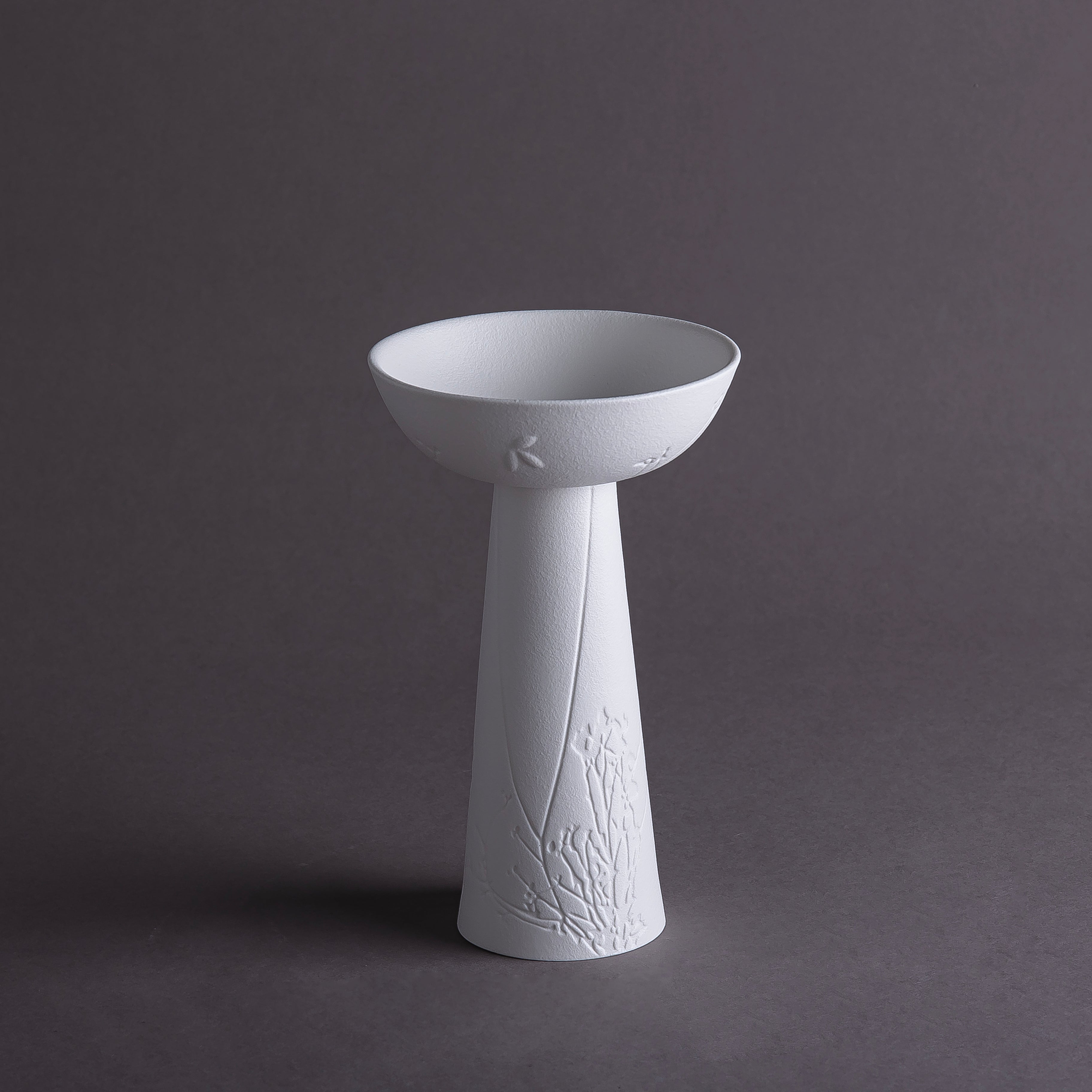 Mat White Ceramic Stand