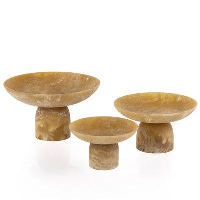 Set of 3 Resin Stand - Yellow