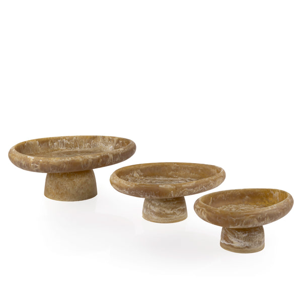 Set of 3 Resin Stand - Yellow