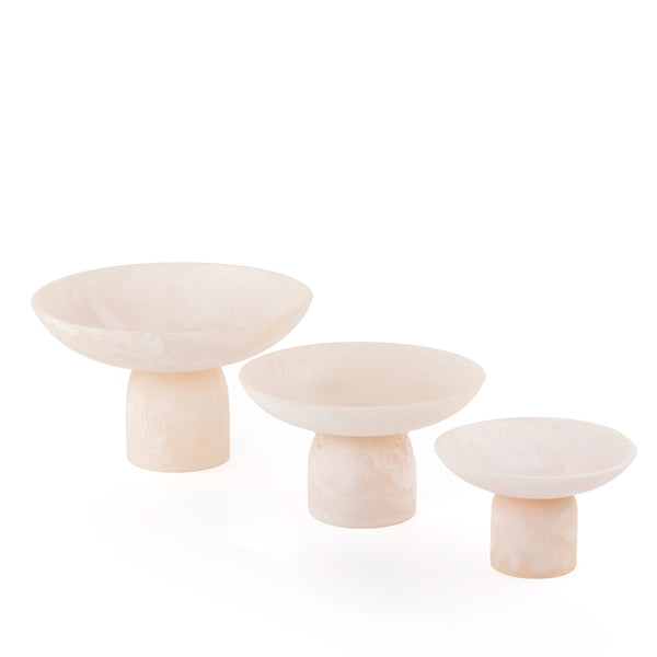 Set of 3 Resin Stand - White