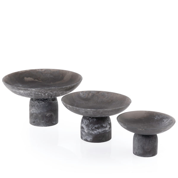 Set of 3 Resin Stand - Grey