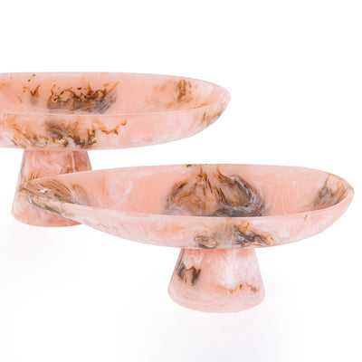 Set of 2 Resin Stand with gift box - Pink