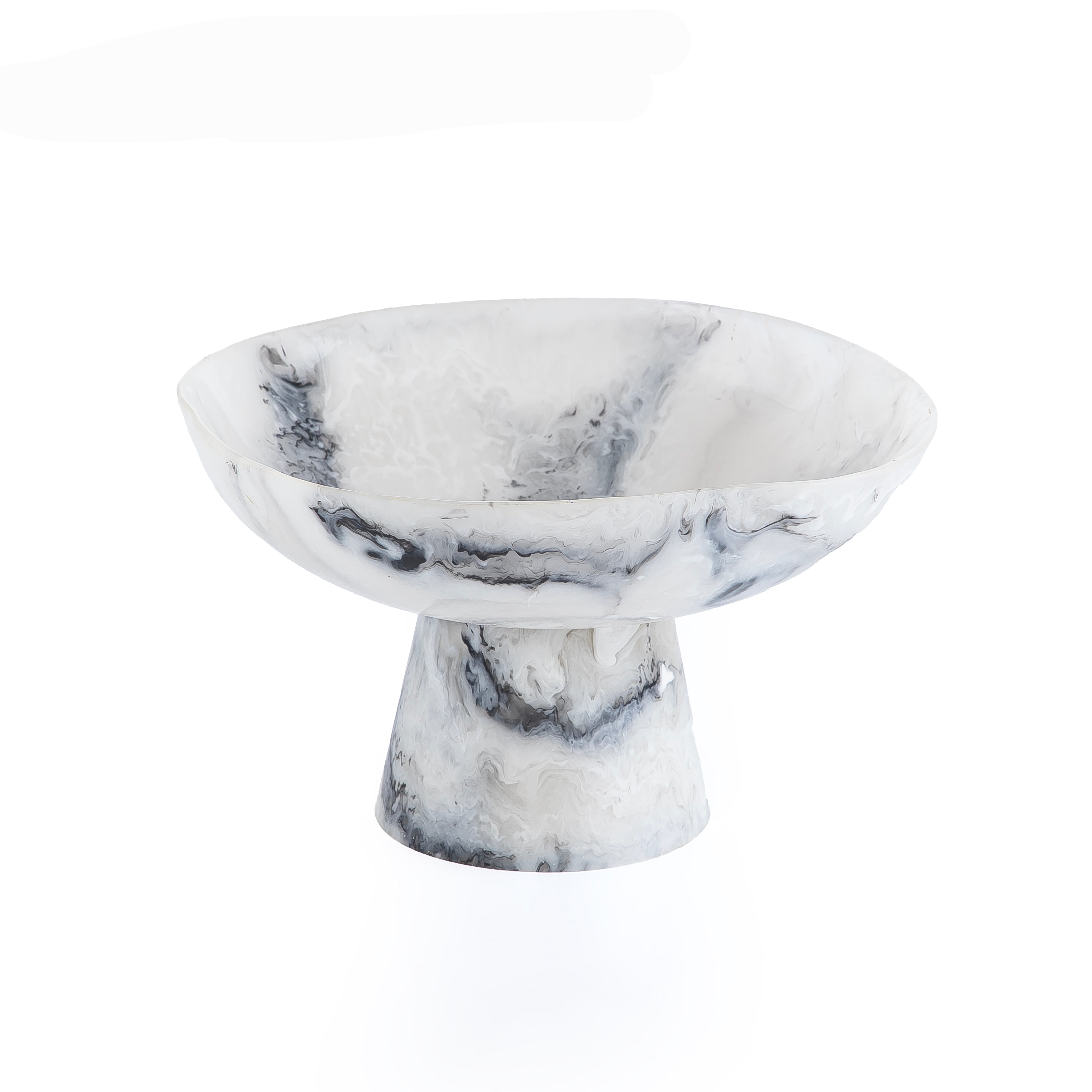 Large Resin Circular Stand - White & Black