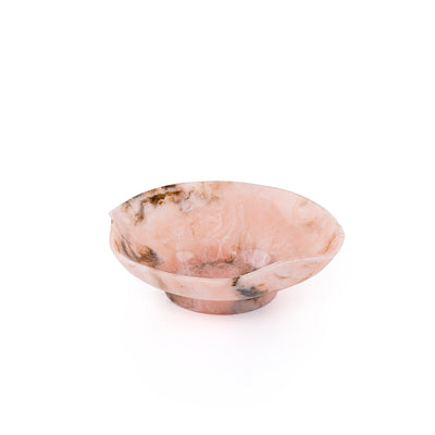 ستاند تقديم دائري كبير من الراتنج - وردي 