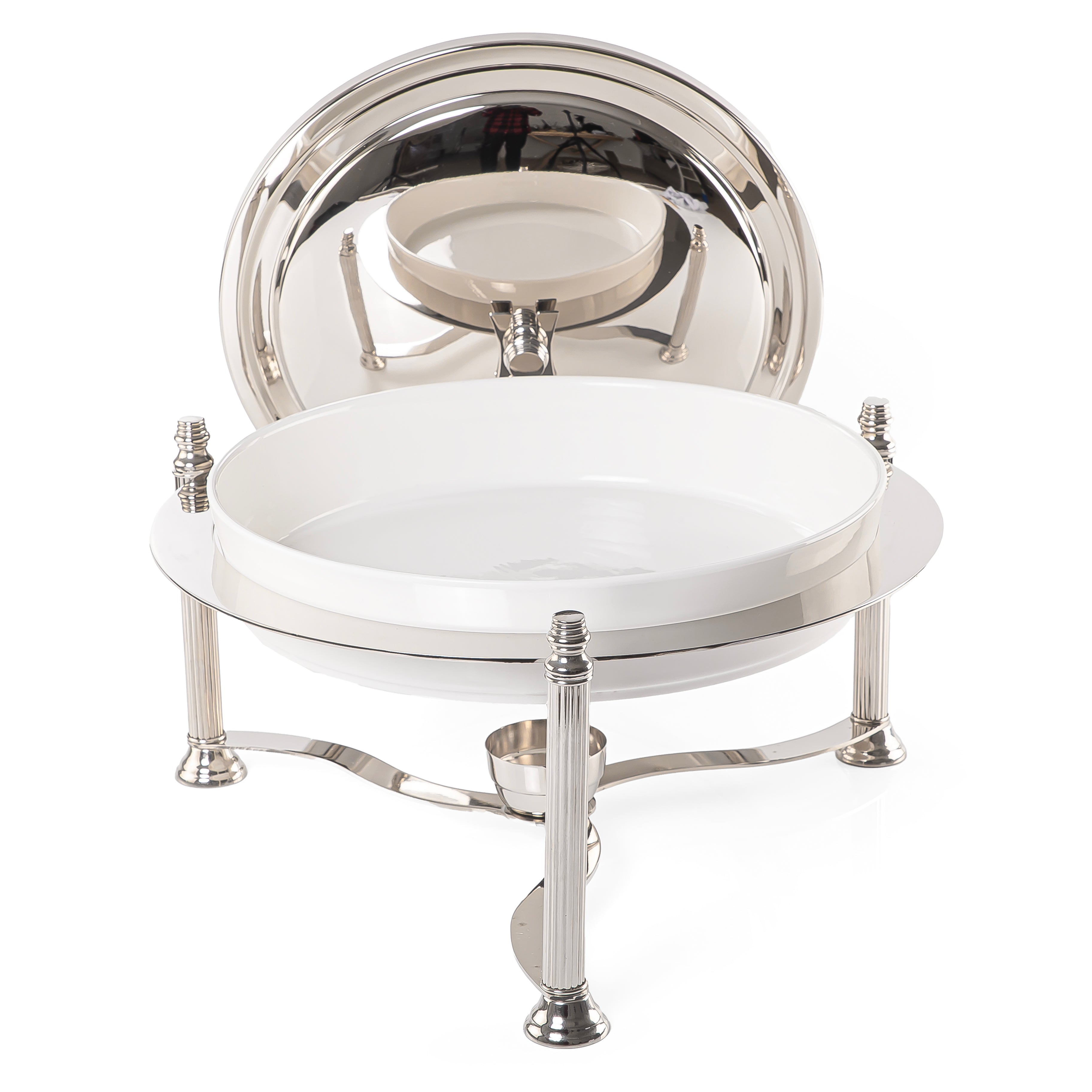 سخان طعام دائري من الإستانلس ستيل - كبير