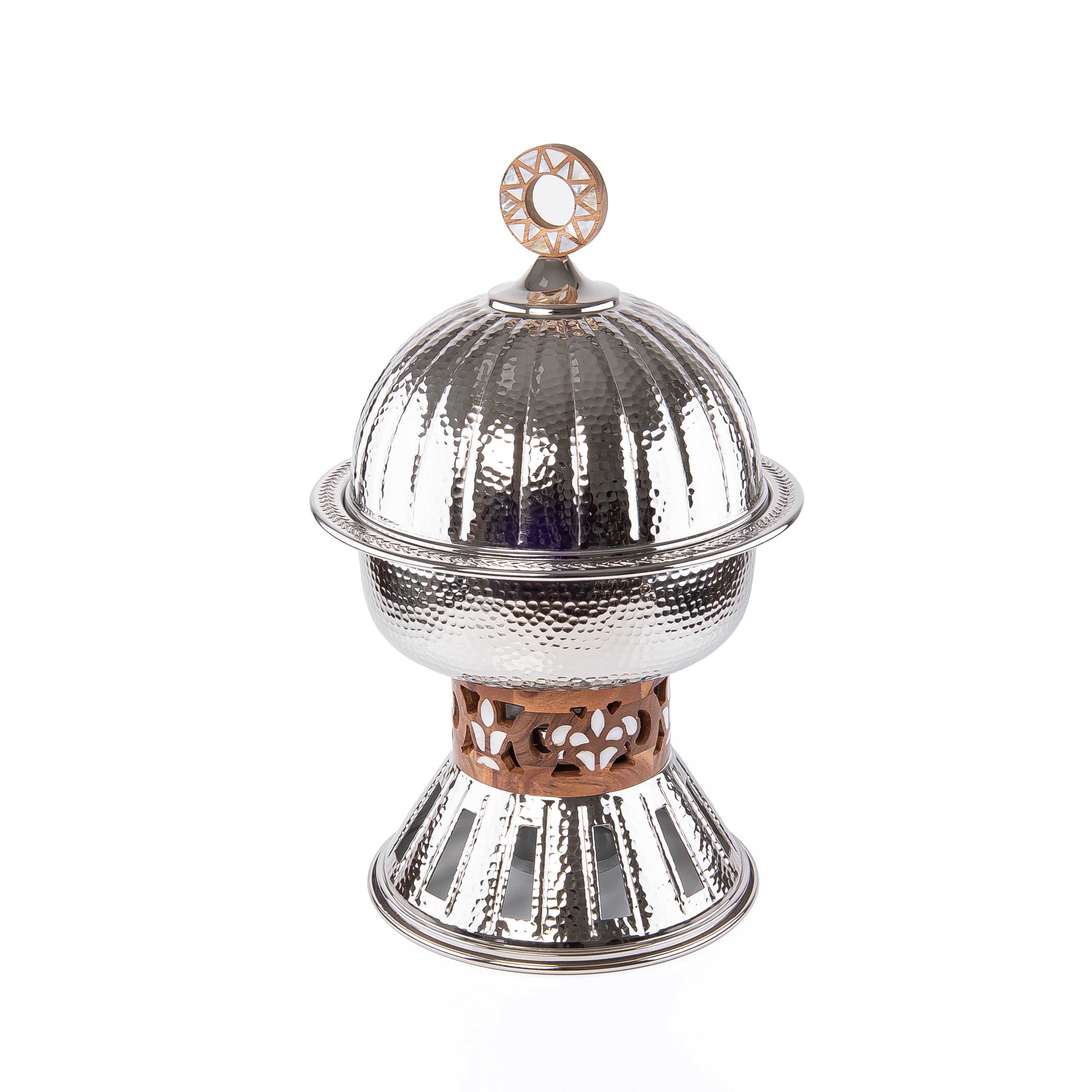 وعاء حافظ حرارة الطعام معدن 5 لتر - فضي