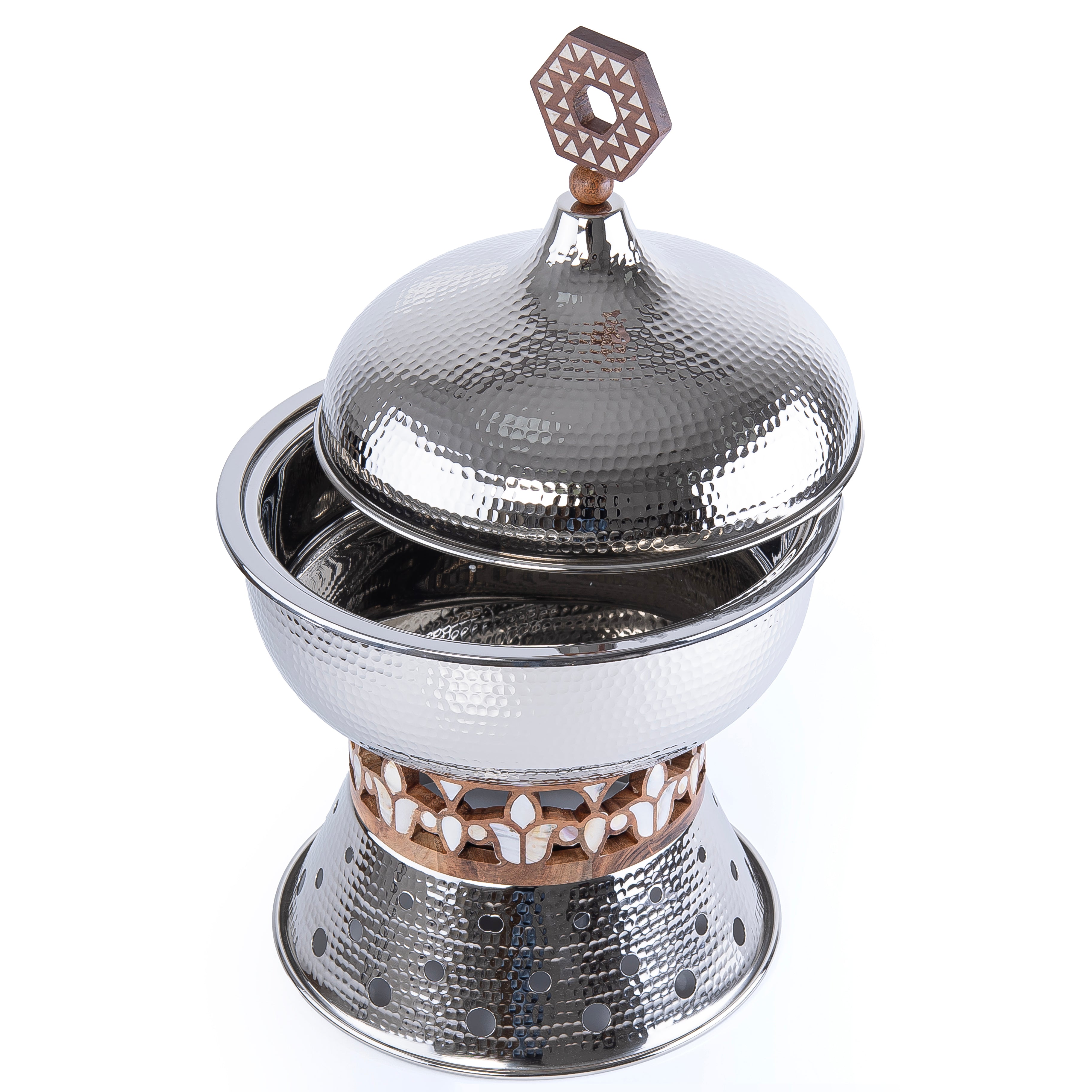 وعاء حافظ حرارة الطعام معدن 6 لتر - فضي