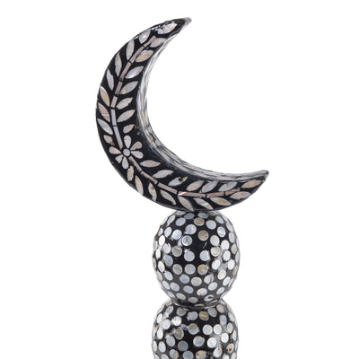 ستاند ديكور على شكل هلال حجم وسط - أسود