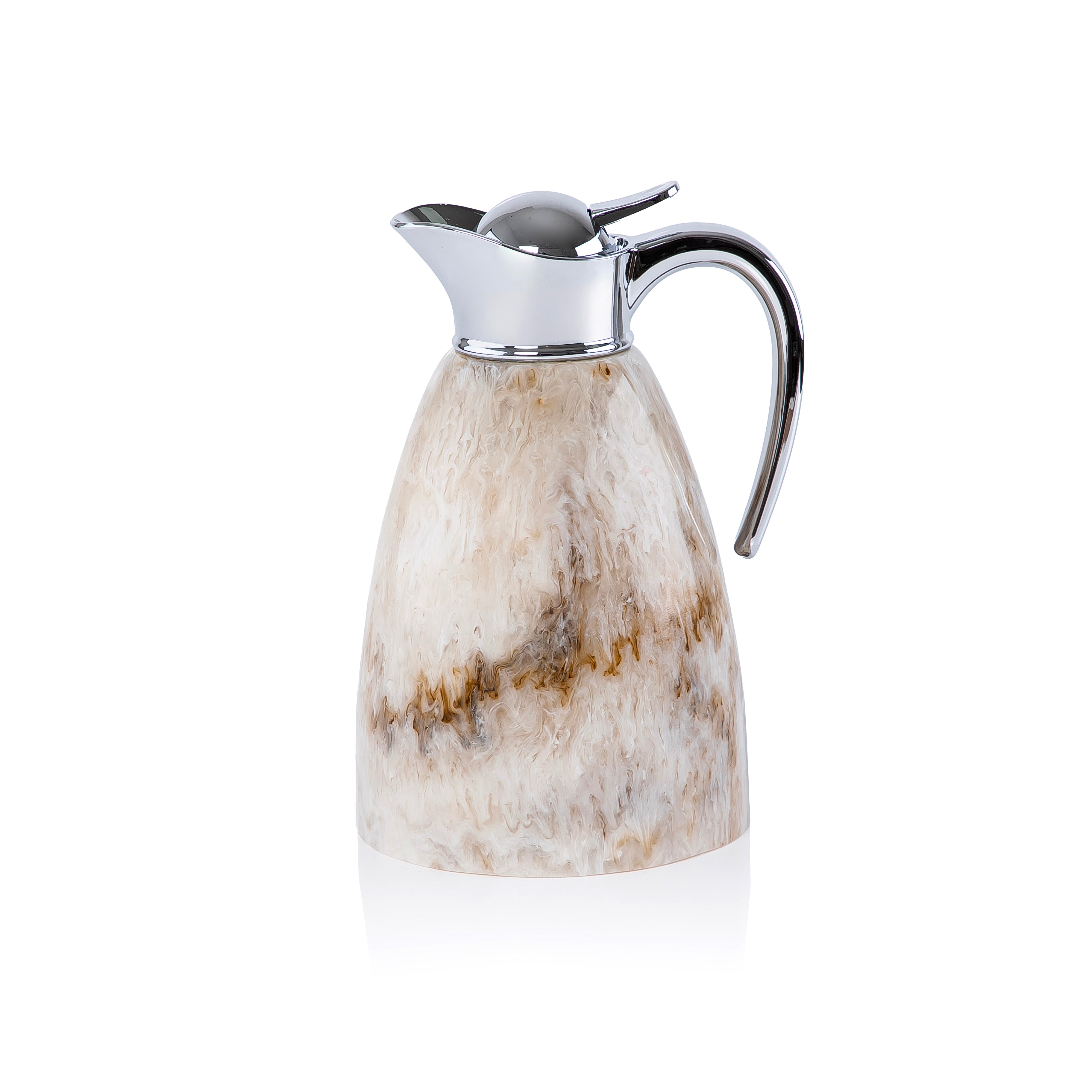 1.5L Elegant Resin Thermos Flask – Beige