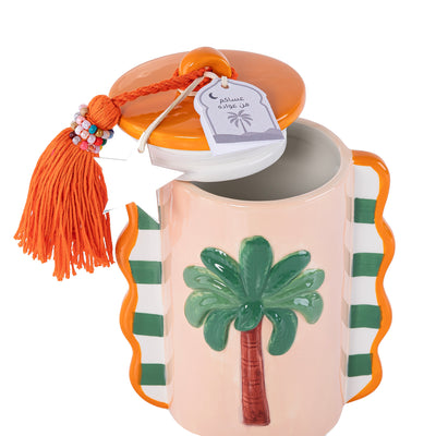 جار قريقعان سيراميك - برتقالي