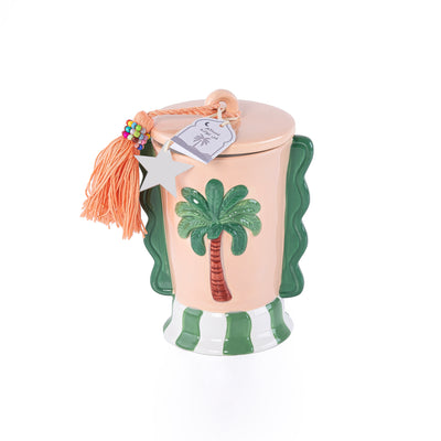 جار قريقعان سيراميك - برتقالي فاتح