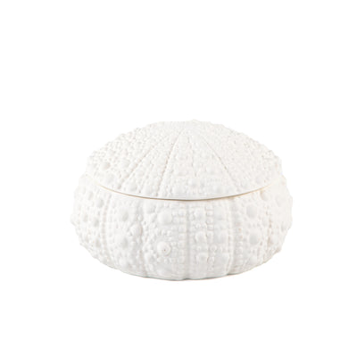 وعاء خزف دائري مع غطاء