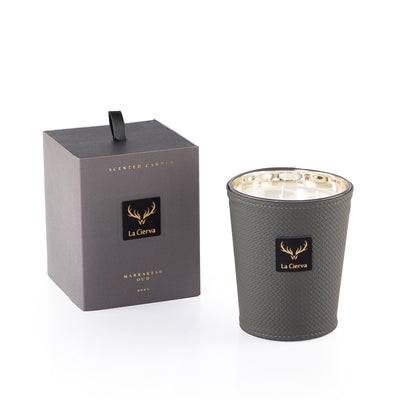 Marrakesh Oud Scented Candle - DARK GRAY from la cierva 900 gr