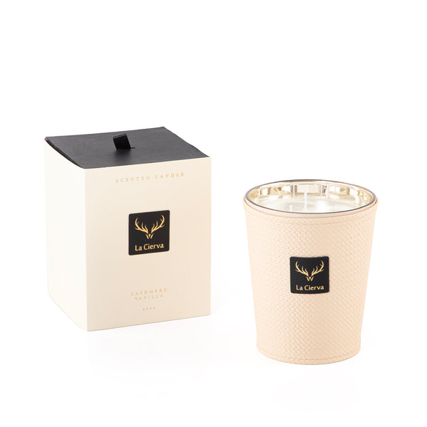 Cashmere Vanilla Scented Candle -CREAMY from la cierva 900 gr