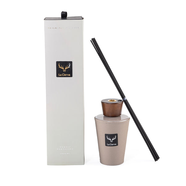 Neroli Portofino REED DIFFUSER -LIGHT GRAY from la cierva 1000ml