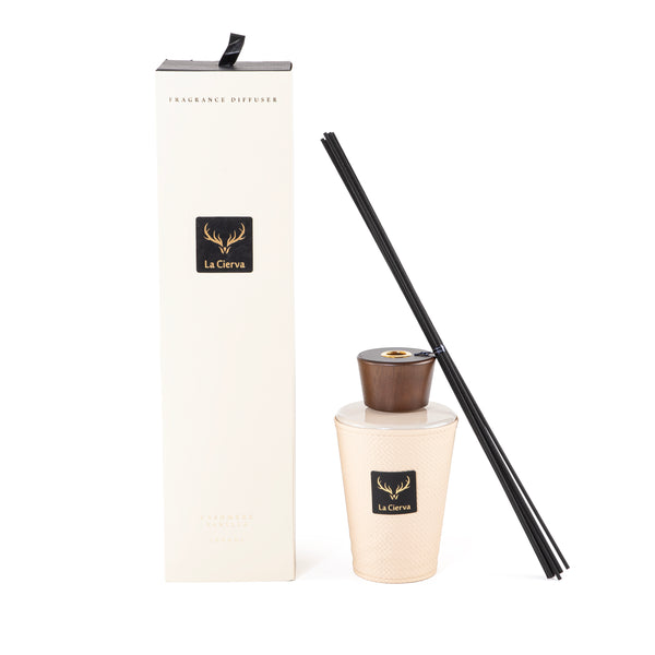 Cashmere Vanilla REED DIFFUSER -CREAMY from la cierva 1000 ml