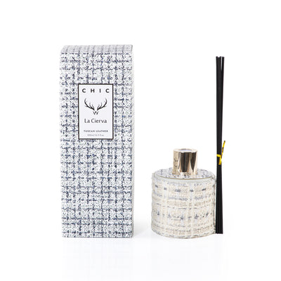 Tuscan leather FRAGRANCE DIFFUSER-BEIGE from la cierva 500 ML