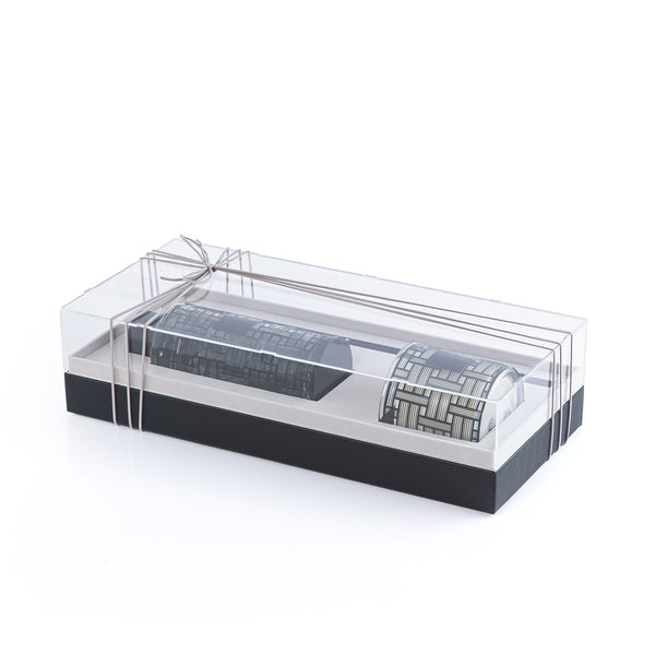 طقم مكون من شمعة و ديفيوزر Fig & Magnolia - اللون الاسود من لاسيرفا مع بوكس اكريليك