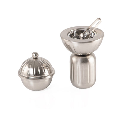 طقم 3 قطع (مبخر + علبة بخور + ملقط بخور) مع بوكس هدايا