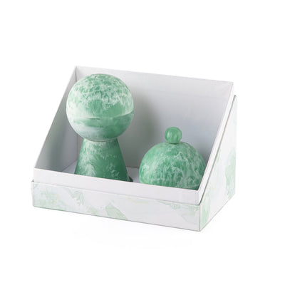 Set of resin mabkhar with aclyric gift box