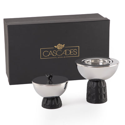 طقم 2 قطعة (مبخر + علبة بخور) مع بوكس هدايا