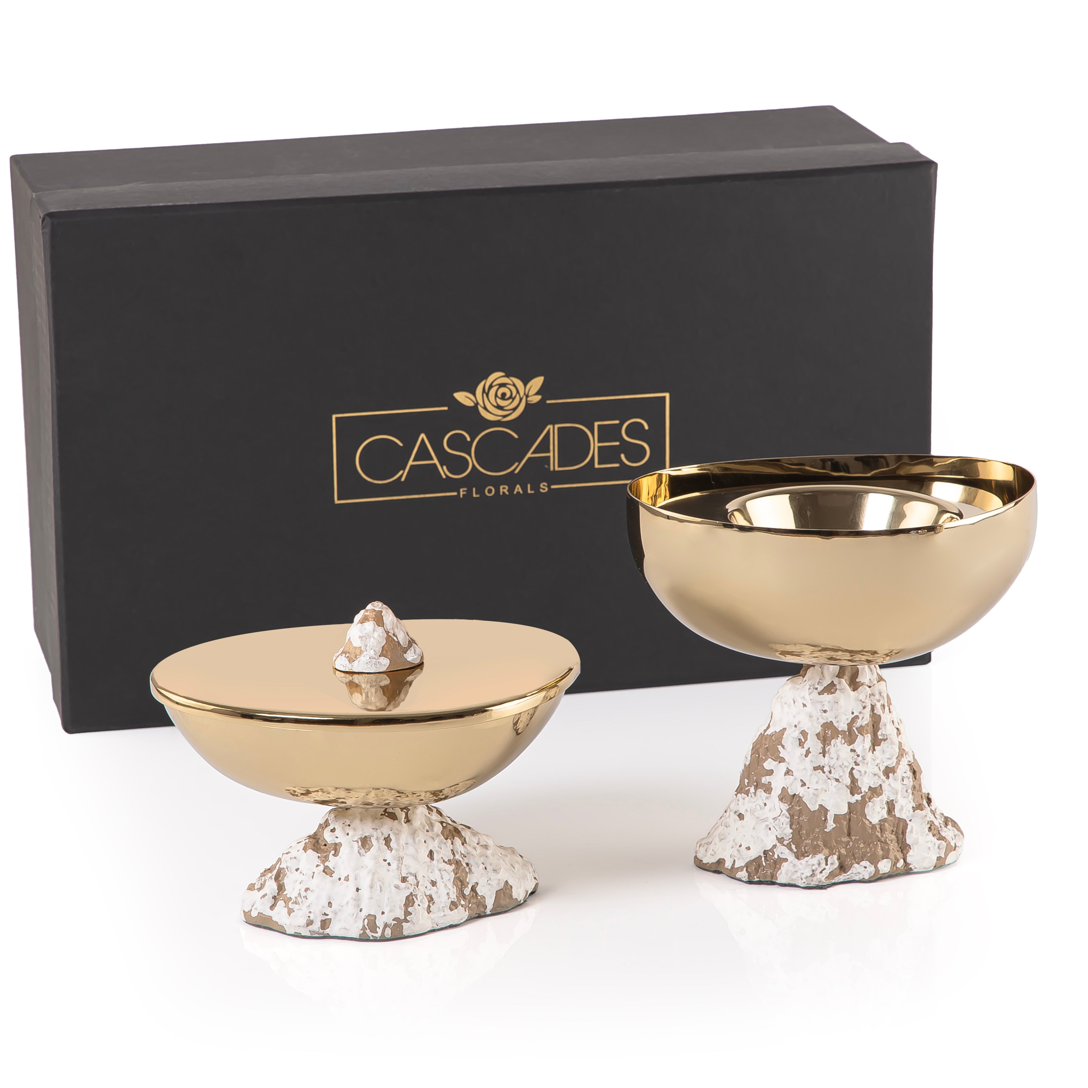 طقم 2 قطعة (مبخر + علبة بخور) مع بوكس هدايا