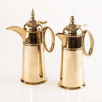 طقم 2 مطارة ستانلس 0.8 لتر مع بوكس هدايا - ذهبي 