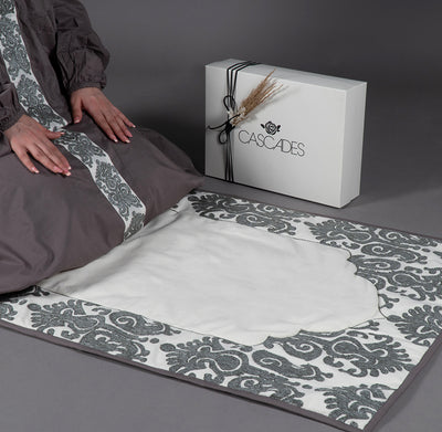 Premium islamic prayer set - grey