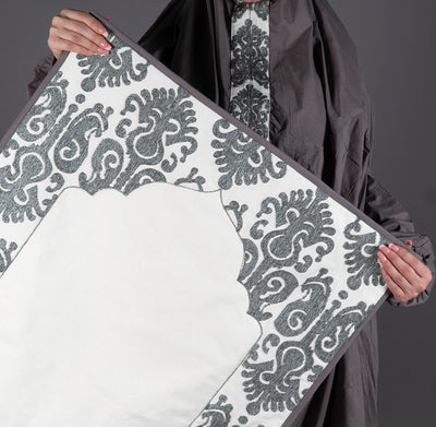 Prayer set box with acrylic cover - dark grey