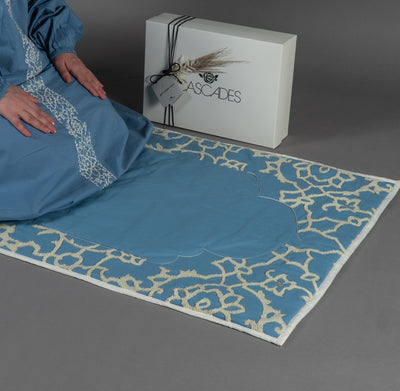 Premium islamic prayer set - blue