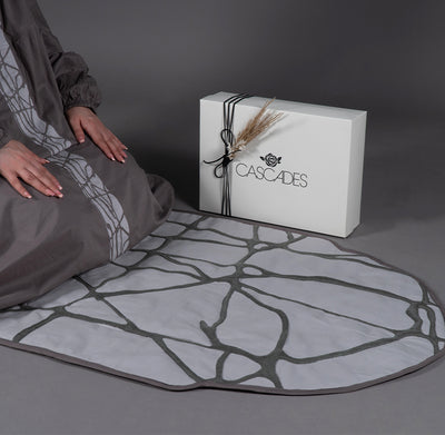 Premium islamic prayer set - grey