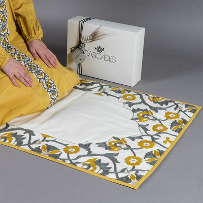 Premium islamic prayer set - off white