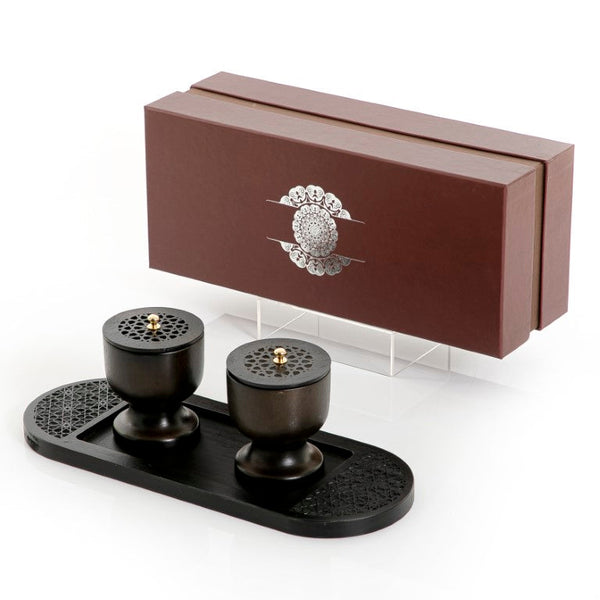 Oval Mabkhar 3-Piece Set With Gift Box