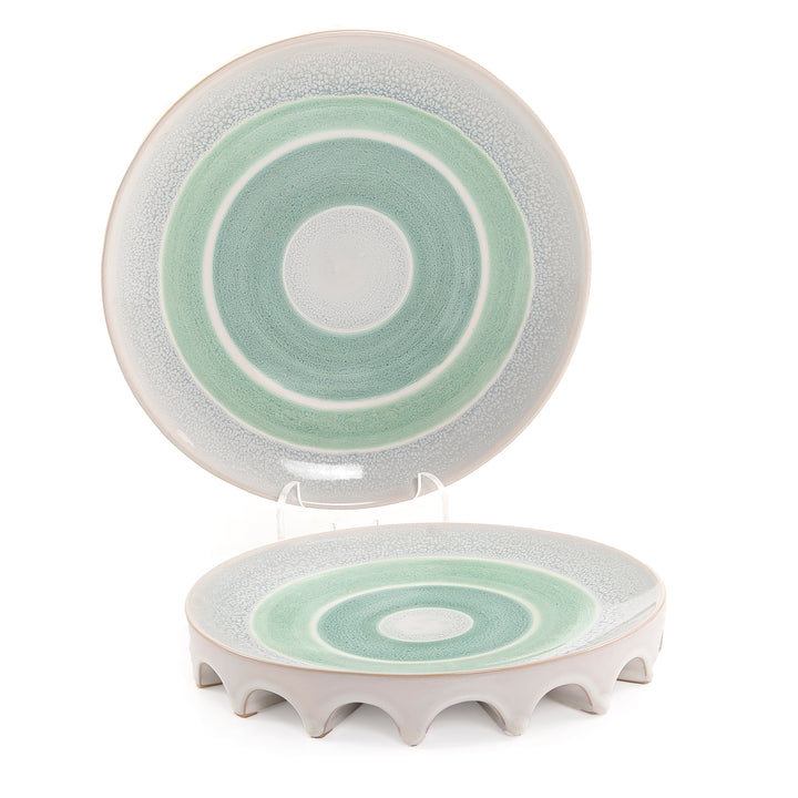 Set of 2 ceramic plate