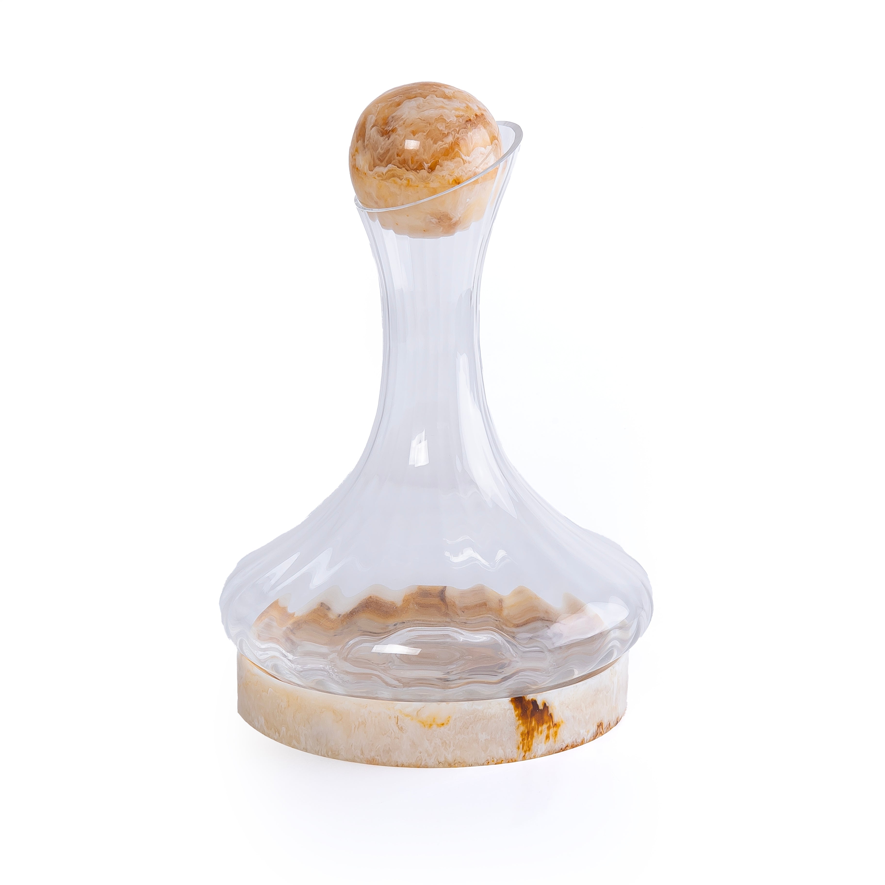1.8L Glass & Resin Jar - Amber