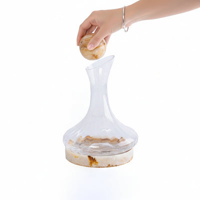 1.8L Glass & Resin Jar - Amber