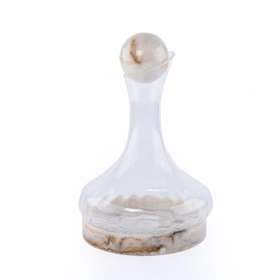 1.8L Glass & Resin Jar - Beige